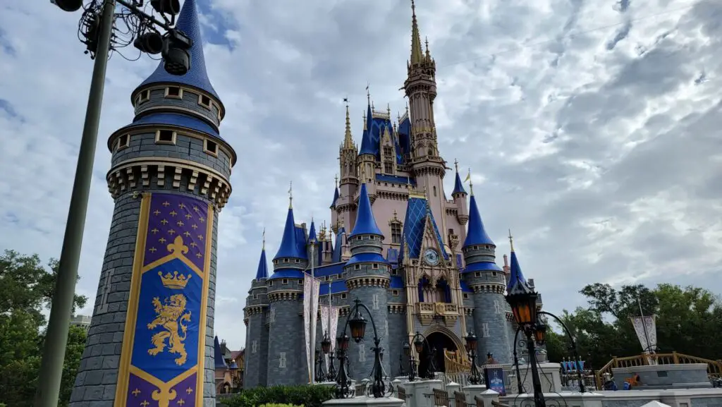 Cinderella Castle Turrets Repainted After 50th Anniversary Celebration