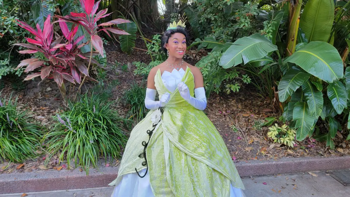 Tiana Meet & Greet was a Surprise at Tower of Terror Courtyard in Disney’s Hollywood Studios