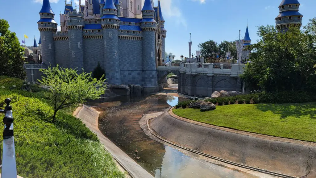 Cinderella Castle Moat is Being Refilled in the Magic Kingdom After Refurbishment