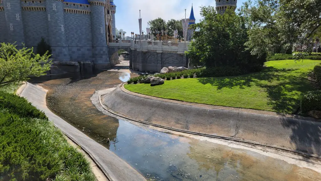 Cinderella Castle Moat is Being Refilled in the Magic Kingdom After Refurbishment