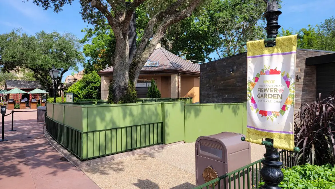 Mysterious Construction Project at Old Starbucks Location in EPCOT