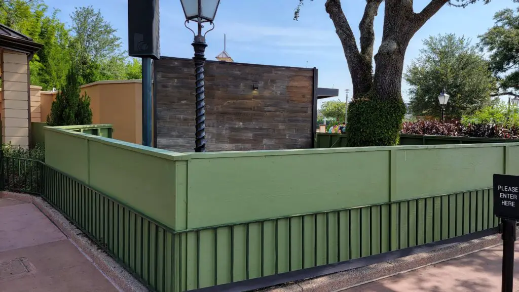 Mysterious Construction Project at Old Starbucks Location in EPCOT