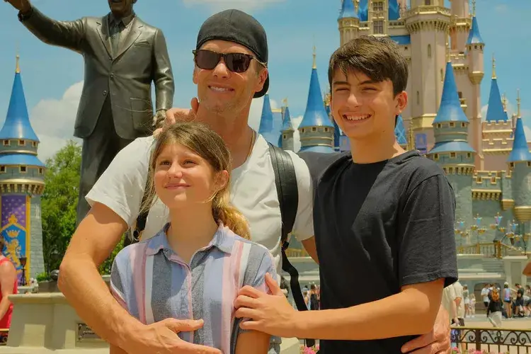 Tom Brady Visits Disney World with His Kids