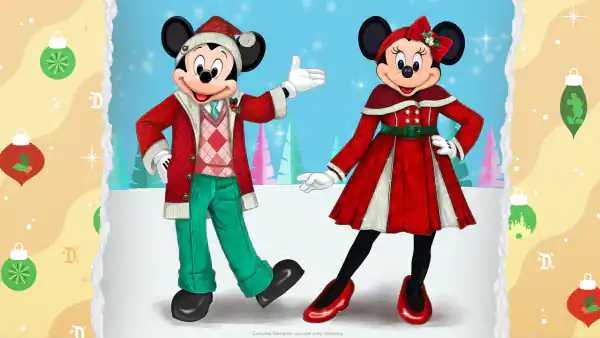 Disneyland shares a first look at the new Holiday Outfits for Mickey and Minnie