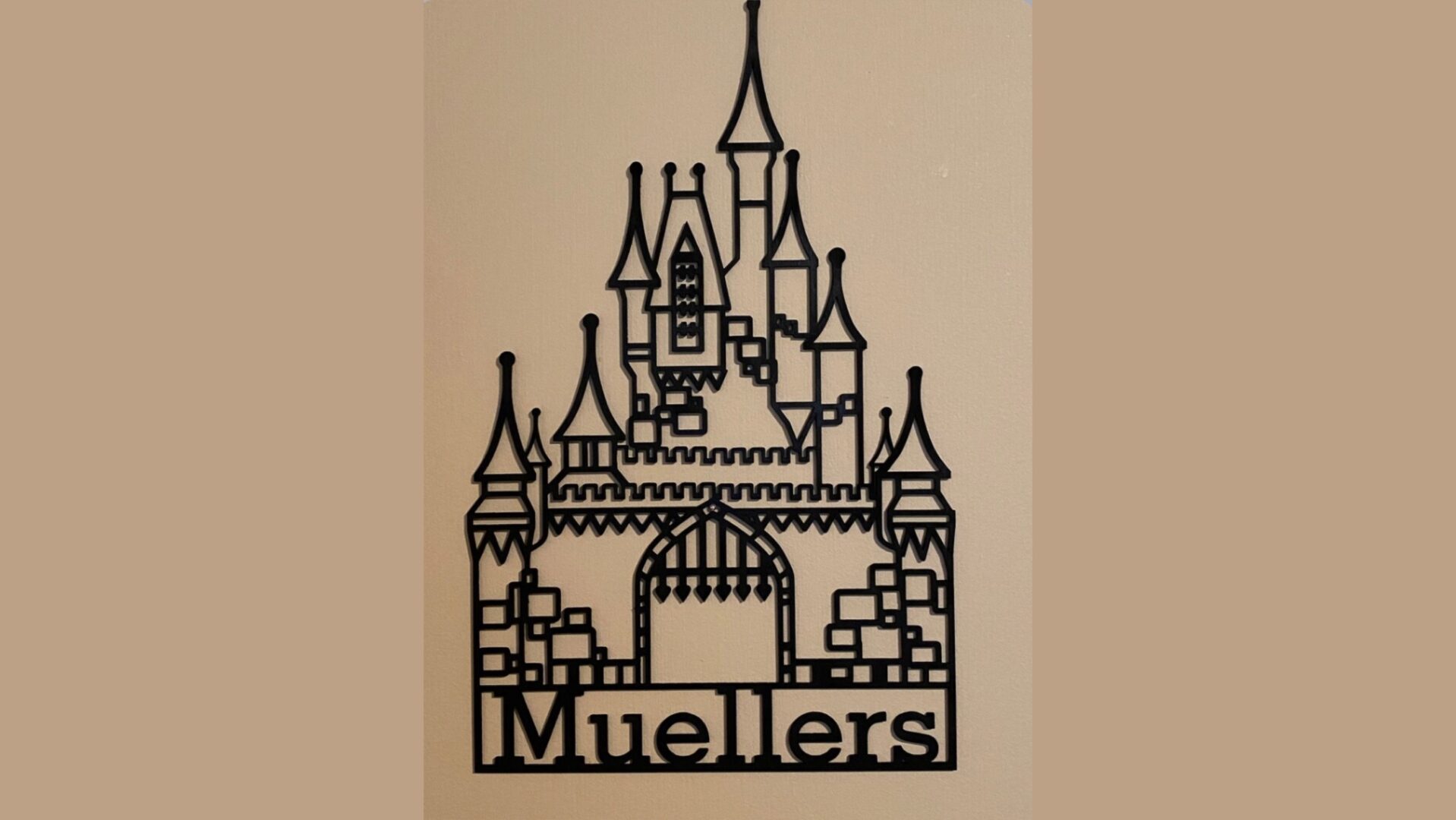 Magical Custom Laser Cut Disney Castle To Add To Your Home!