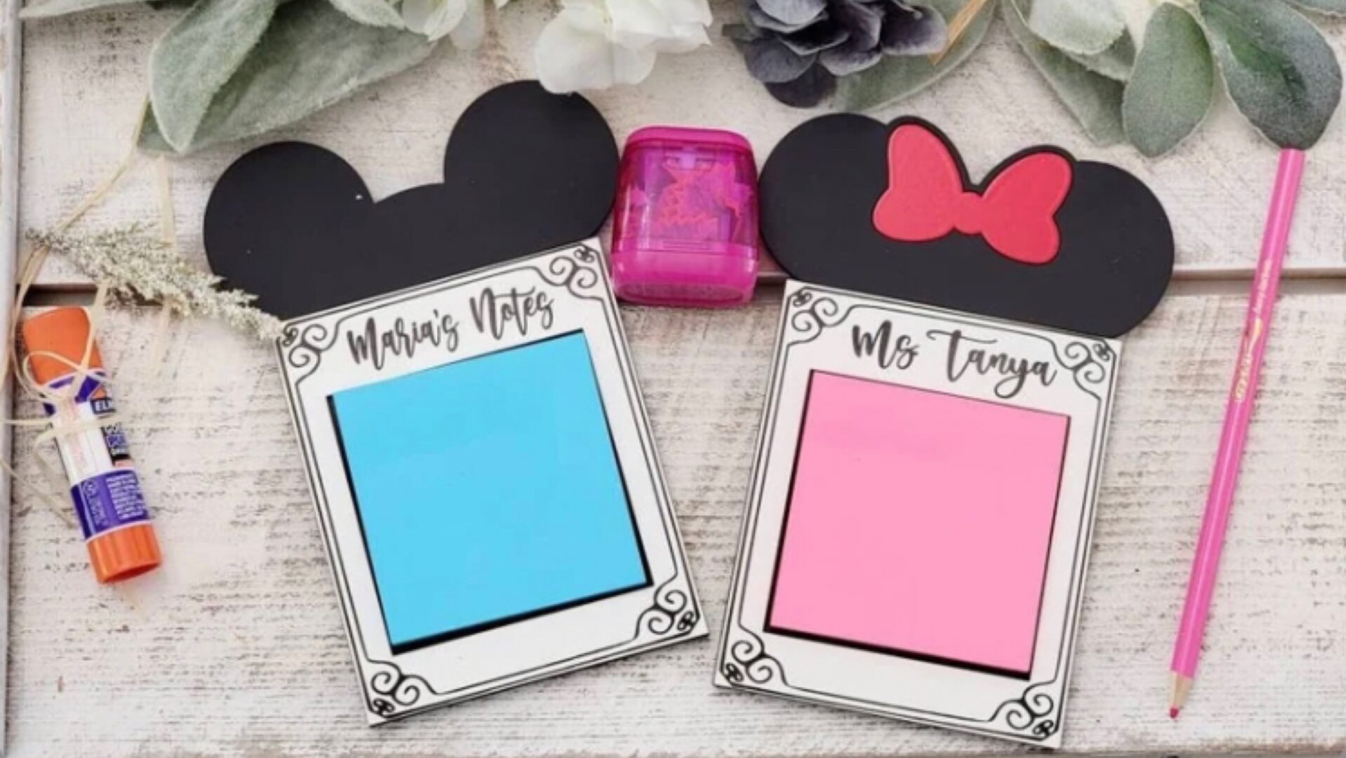 Super Cute Disney Sticky Notes Holder You Can Also Personalized!