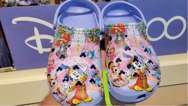 Disney Crocs for Adults - Mickey Mouse Pom Pom - Pink