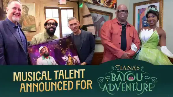 Tiana’s Bayou Adventure will feature Music from Grammy Award-winning artists PJ Morton and Terence Blanchard
