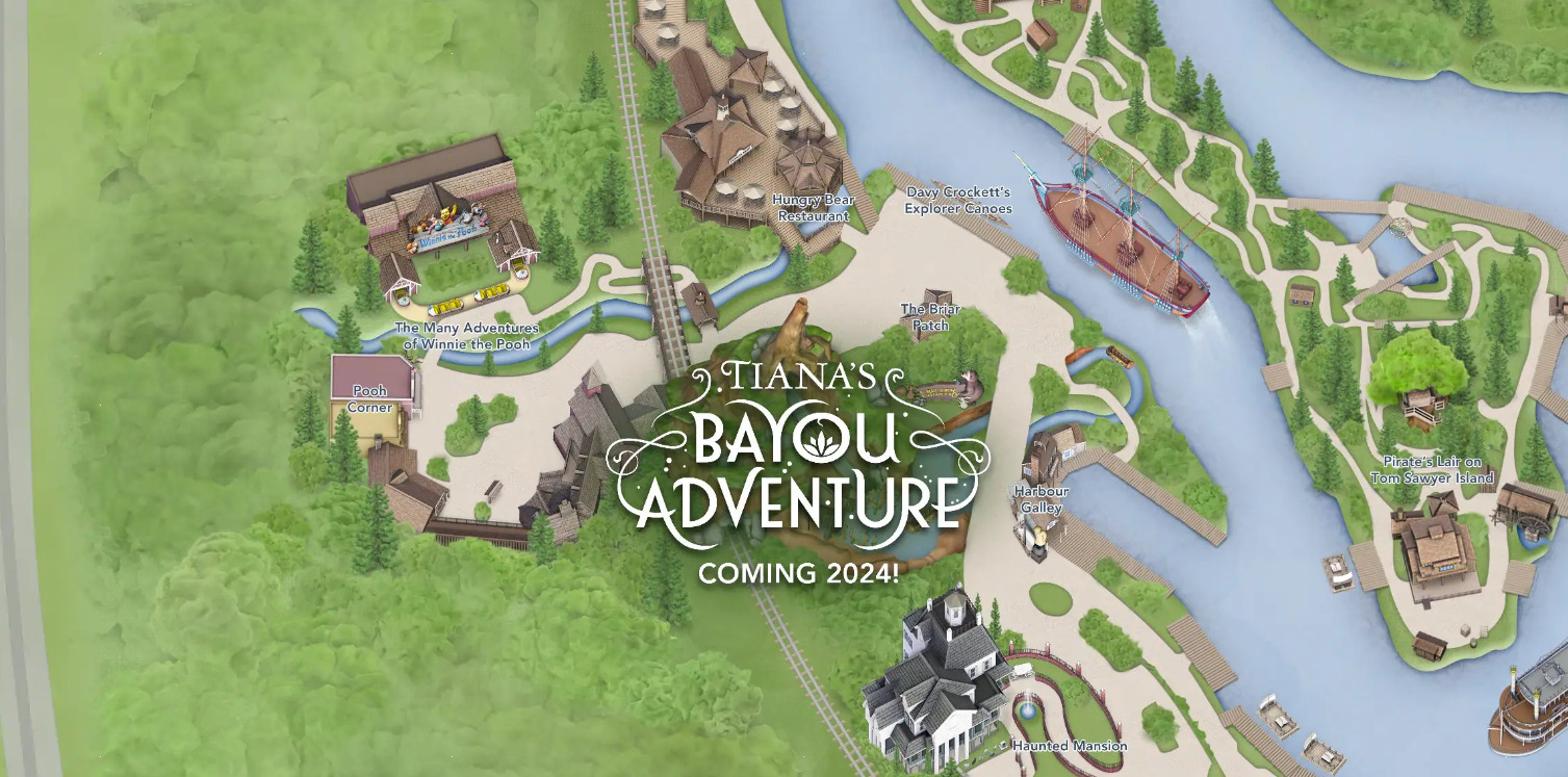 Tiana’s Bayou Adventure Added to Disneyland Map