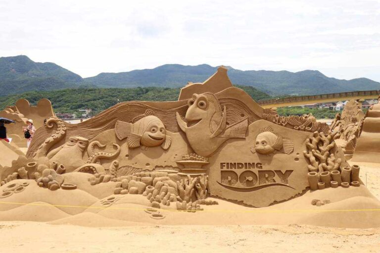 Stunning Pixar Sand Art Designs at the Fulong Sand Art Festival in