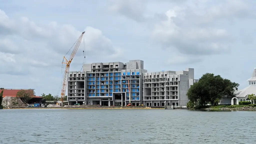 New Tower Construction at Disney's Polynesian Resort July 2023
