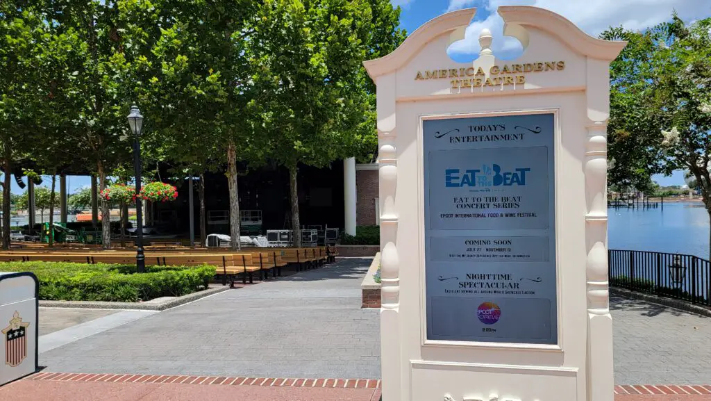 Digital Tip Board Installed at America Gardens Theatre in EPCOT