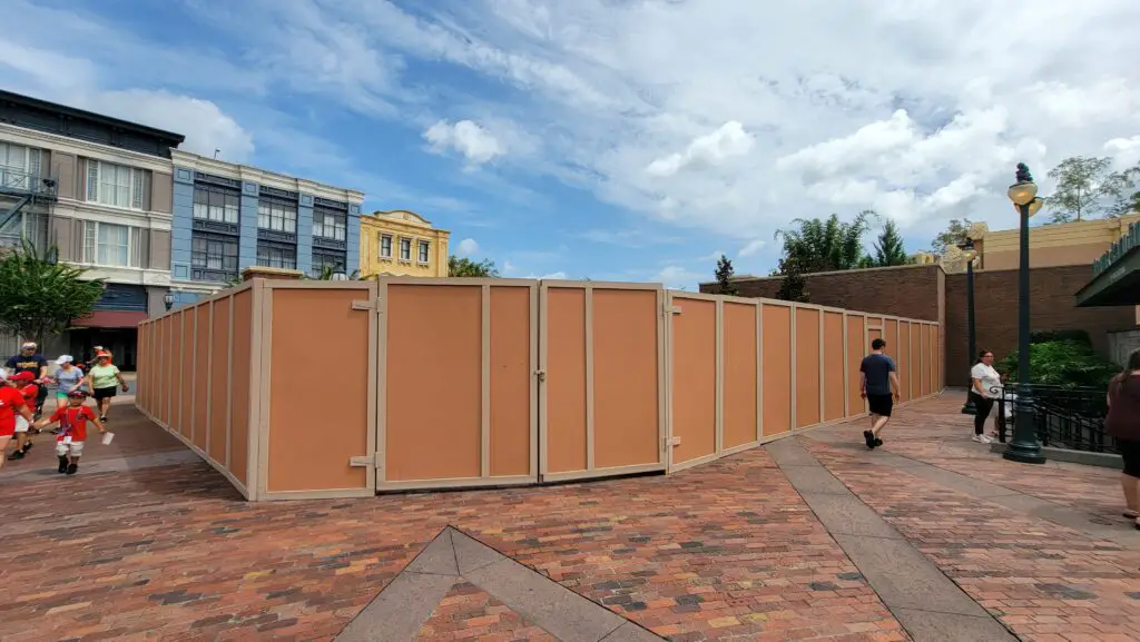 Walls Up at the Entrance of Muppet Courtyard