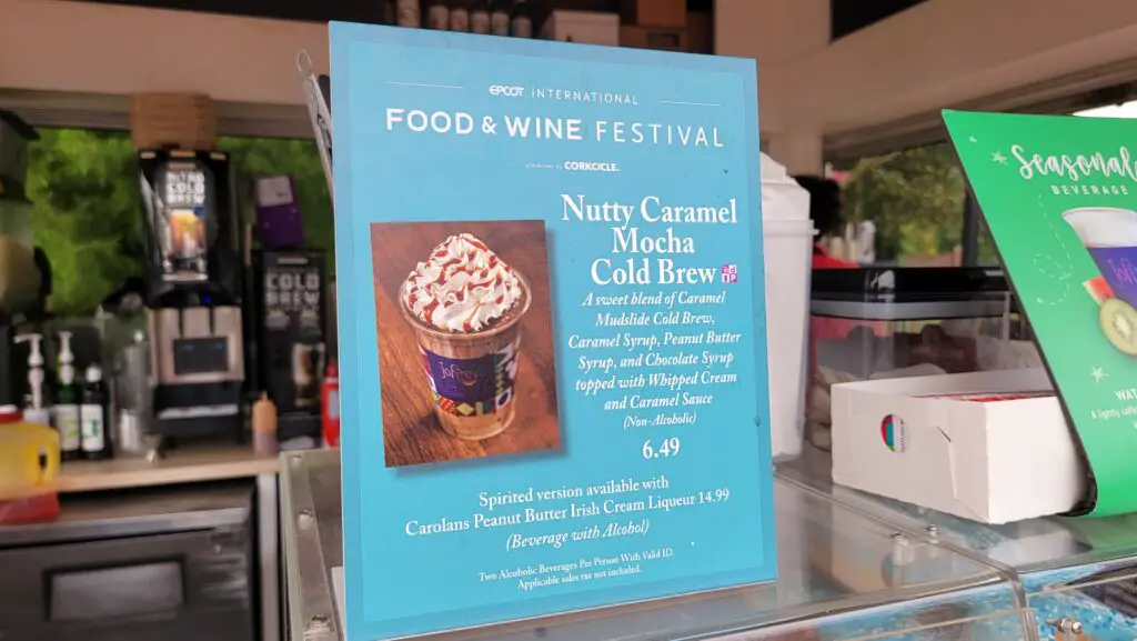 Disney Eats: Nutty Carmel Mocha Cold Brew from EPCOT's Food & Wine Festival