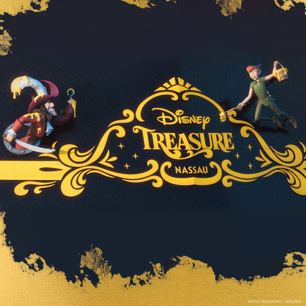 Peter Pan & Captain Hook Featured as Stern Characters for Disney Treasure Cruise Ship