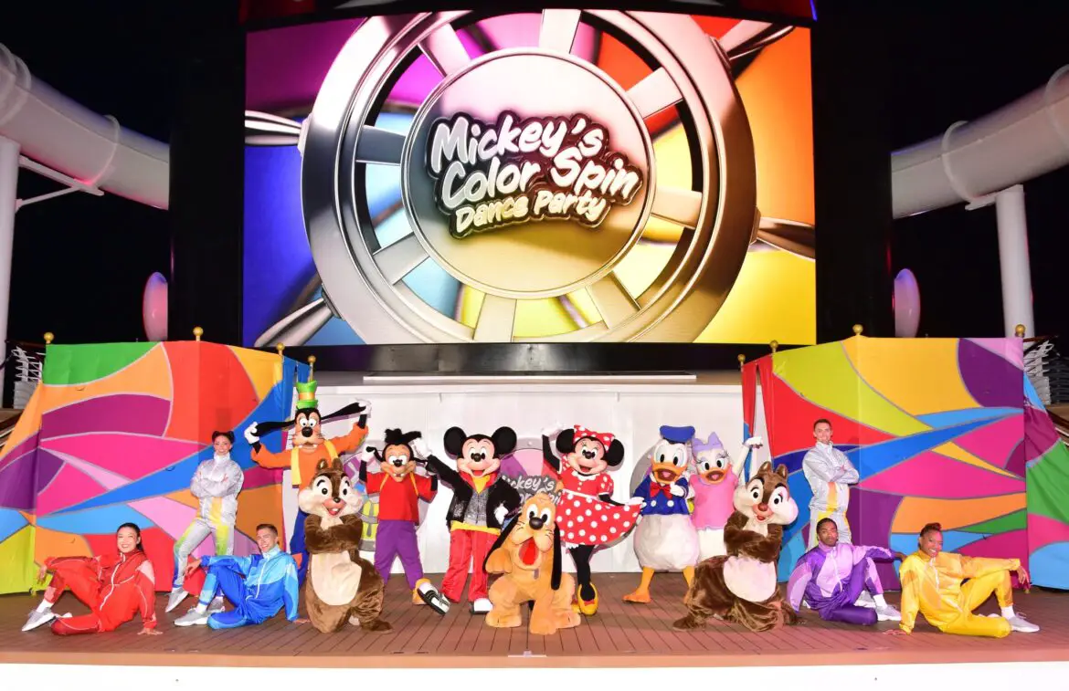 All-New Mickey’s Color Spin Dance Party Coming to the Disney Dream