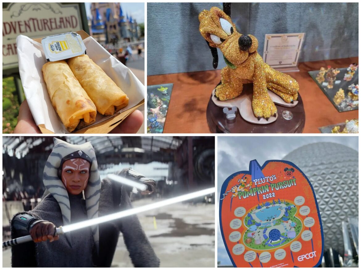 New Chicken Ham and Cheese Spring Roll, Pluto’s Pumpkin Pursuit Returning for Halloween, New Haunted Mansion Eyes Ear Headband, Official Trailer & Featurette Revealed for Star Wars Ahsoka