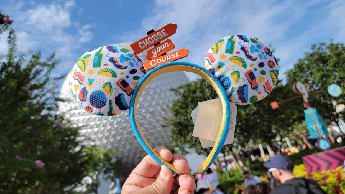 New Choose Your Course EPCOT Food & Wine Ear Headband Available Now!