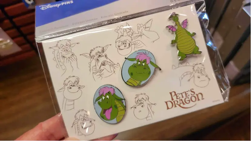 New Disney100 Pete’s Dragon Pin Set Spotted At Magic Kingdom!