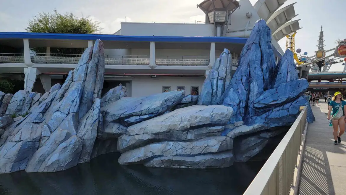 Tomorrowland Boulders Repainting Almost Complete in the Magic Kingdom