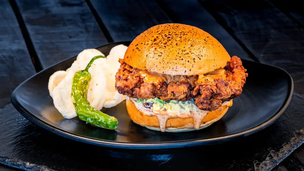 San Fransokyo Square Food and Beverage – Karaage-inspired Crispy Chicken Sandwich