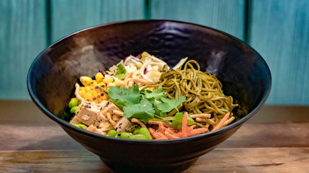 San Fransokyo Square Food and Beverage – Soba Noodle Salad (Plant-based)
