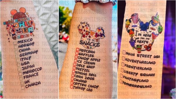 Disney Checklist Tattoos 