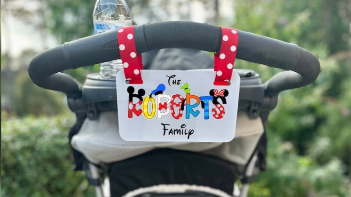 This Personalized Disney Stroller Tag Is A Must Have!