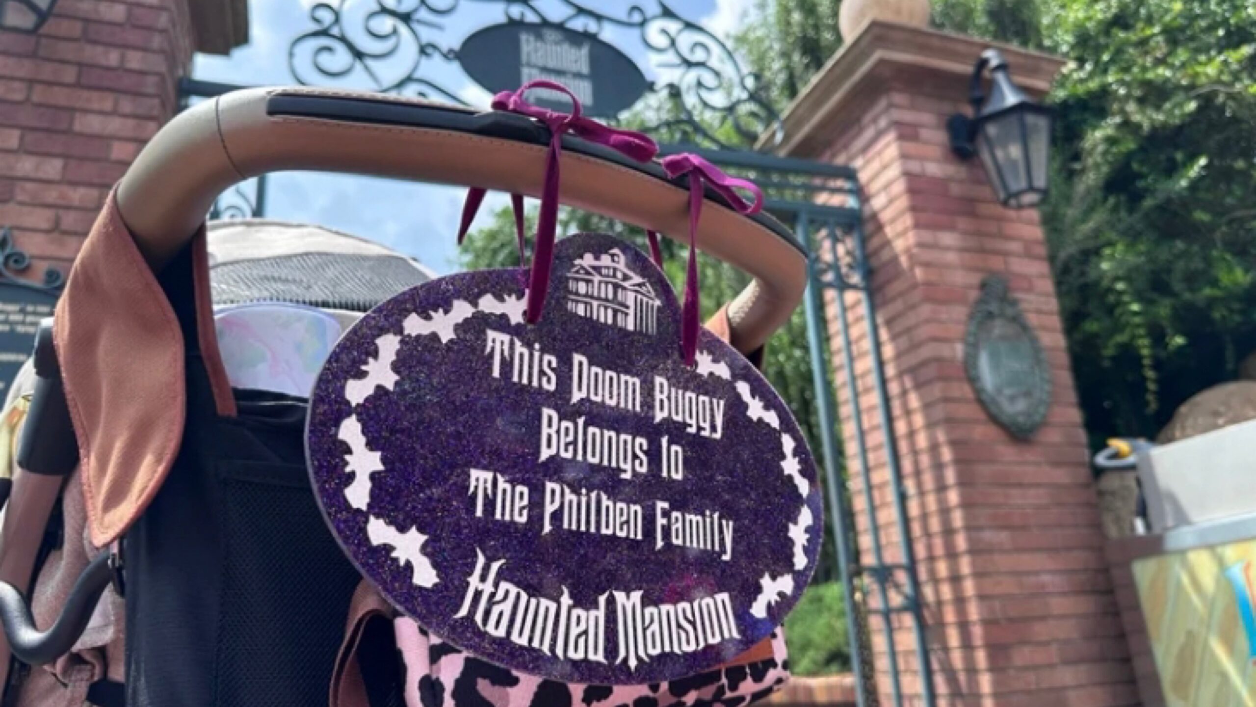 New Haunted Mansion Stroller Tag For Your Baby Doom Buggy! Chip and