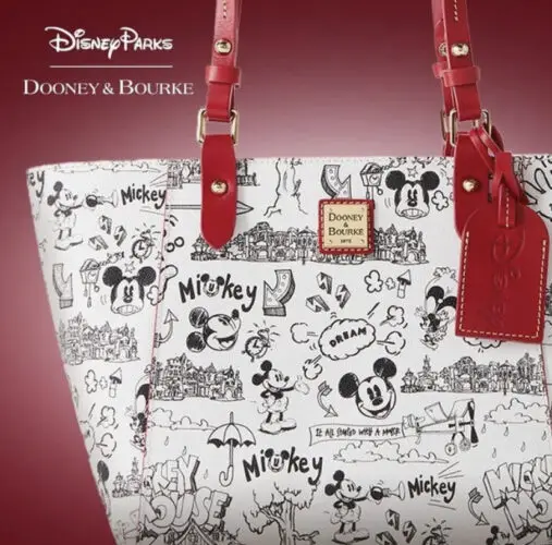 Mickey Mouse Sketch Dooney And Bourke Collection