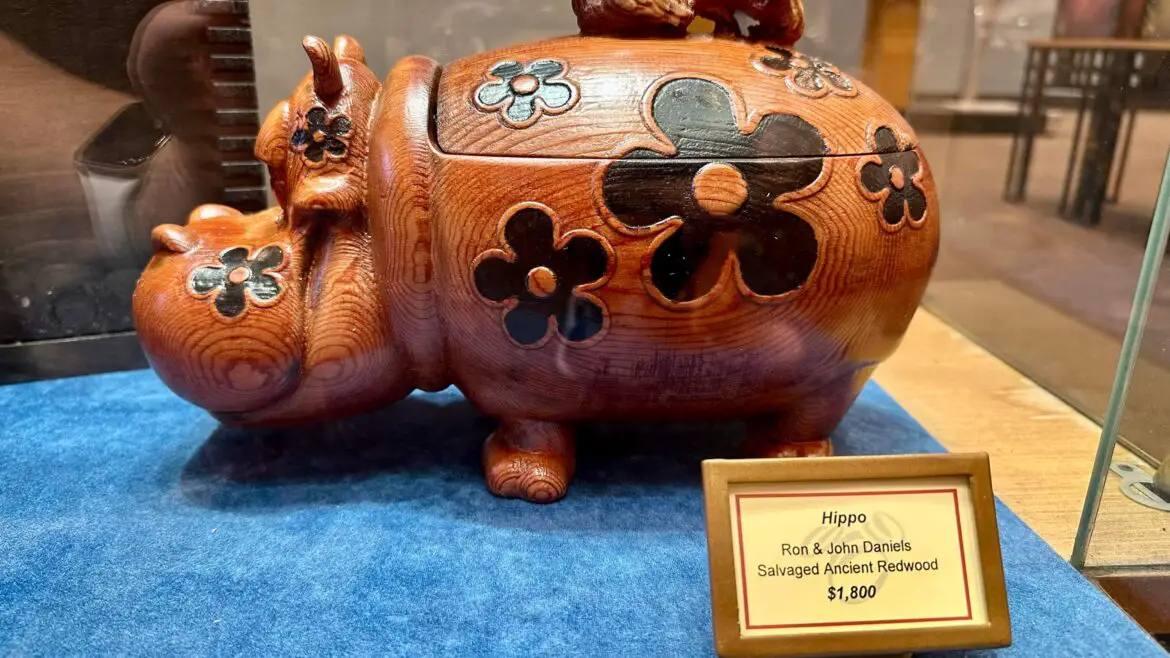 Adorable It’s A Small World Hippo Figurine Spotted At Disney Springs!