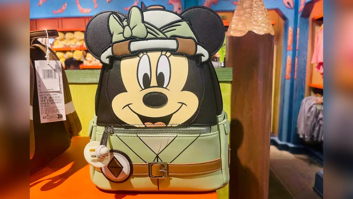 New Minnie Mouse Safari Loungefly Backpack At Animal Kingdom!