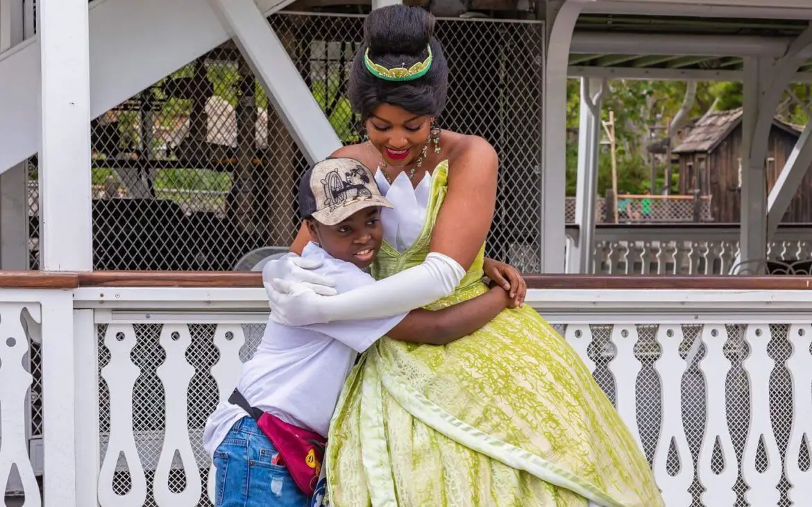 Princess Tiana & Disneyland Cast Members Make Dream Come True for Make a Wish Kid