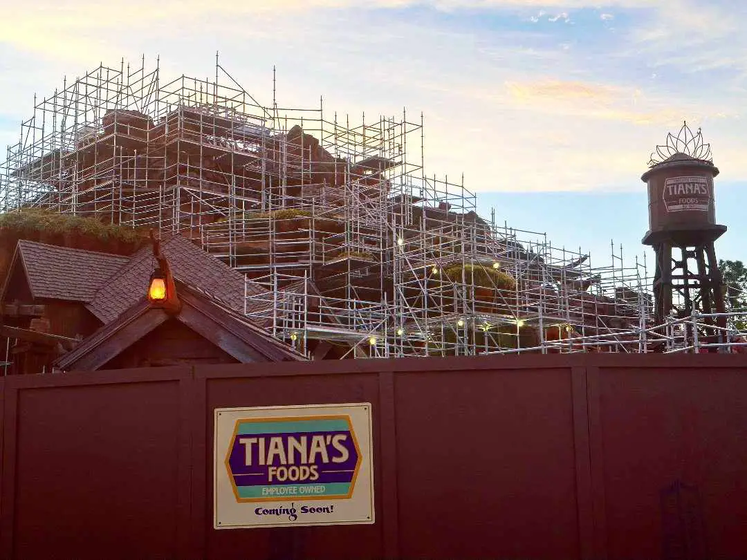 August Construction Update for Tiana’s Bayou Adventure in the Magic Kingdom