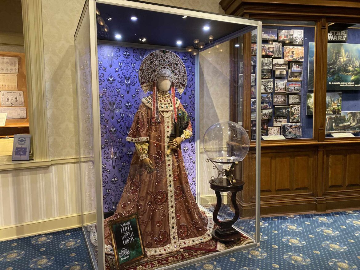 Jamie Lee Curtis’ Madame Leota Costume on Display in Disneyland