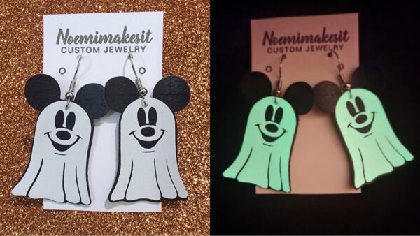 Ghost Mickey Mouse Earrings