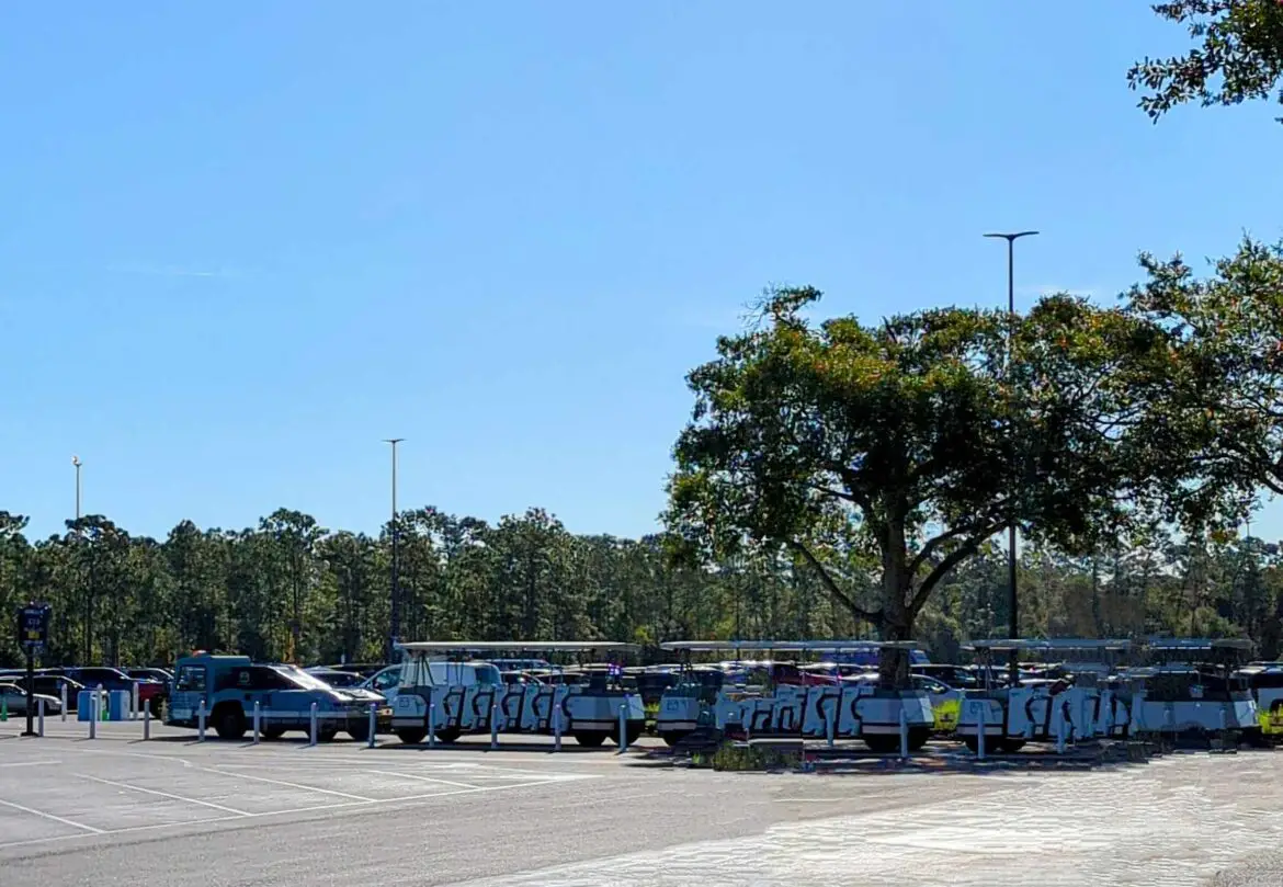 EPCOT Parking Lot Tram Testing Underway Ahead of Return