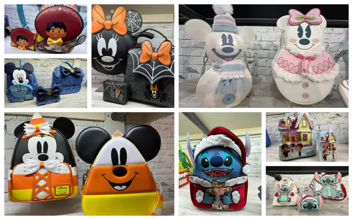 First Look at New Disney Halloween and Christmas Loungefly Bags from Toy Fair 2023