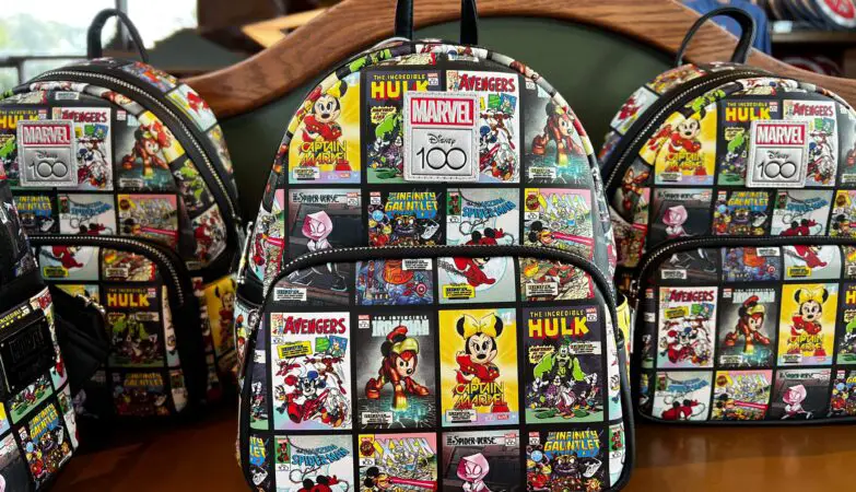 Disney100 Mickey And Friends Marvel Comics Loungefly Backpack