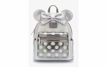 Disney100 Minnie Mouse Platinum Loungefly Backpack