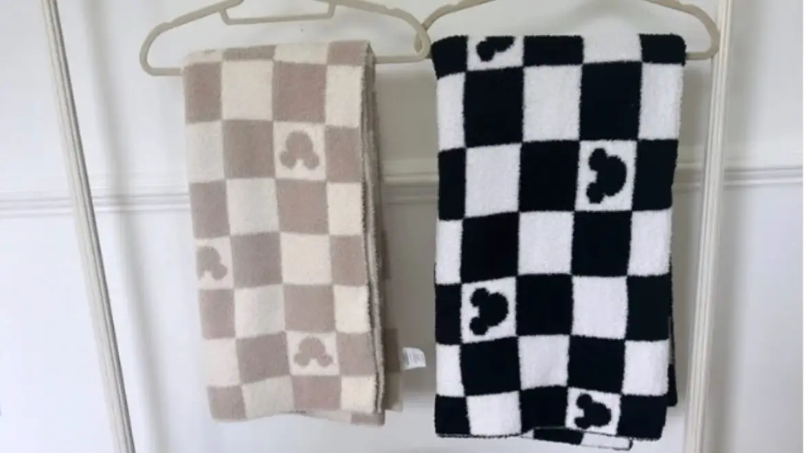 Cozy Up With This Mickey Mouse Checkered Blanket!