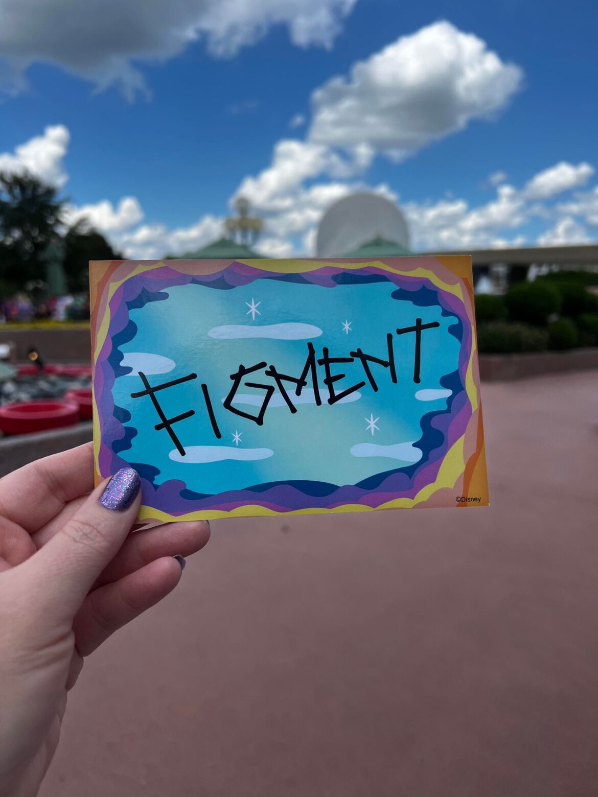 Figment Autograph Cards Being Given to Guests at New EPCOT Meet and Greet