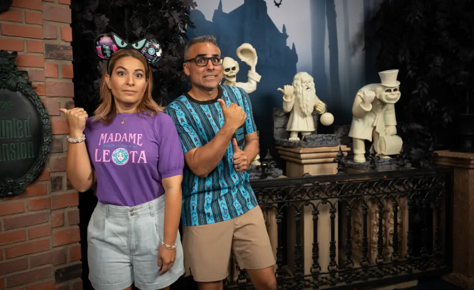 New Haunted Mansion Backdrops in Disney Springs