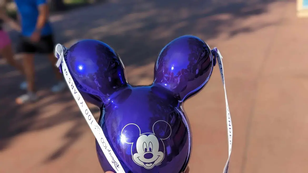 Closer Look at Mickey Balloon Disney100 Popcorn Bucket