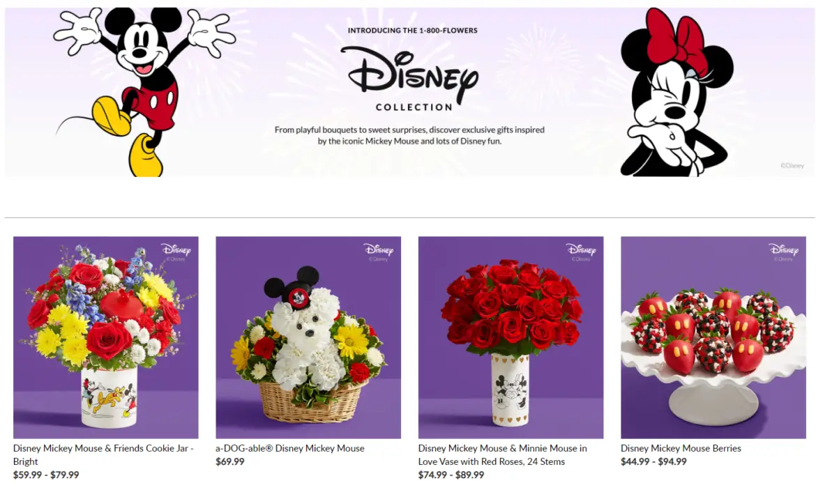 Introducing the NEW 1-800-Flowers Disney Collection