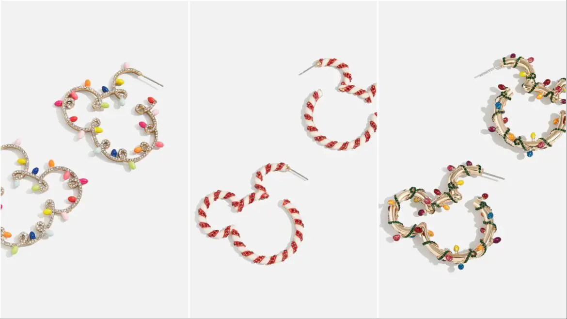 New Disney Holiday Hoop Earrings By BaubleBar Available Now!