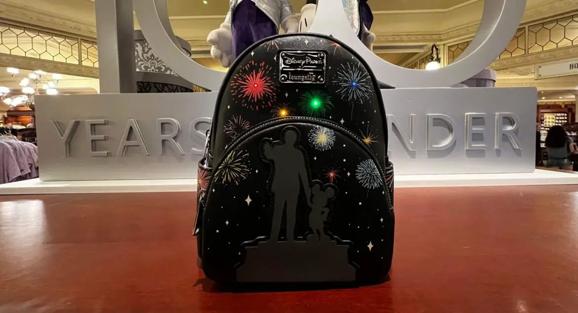 Magical Disney100 Partners Light Up Loungefly Backpack Now Available At Magic Kingdom!