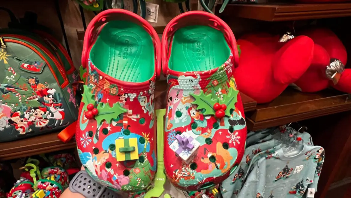 New Mickey Mouse And Friends Holiday Crocs Spotted At Magic Kingdom!