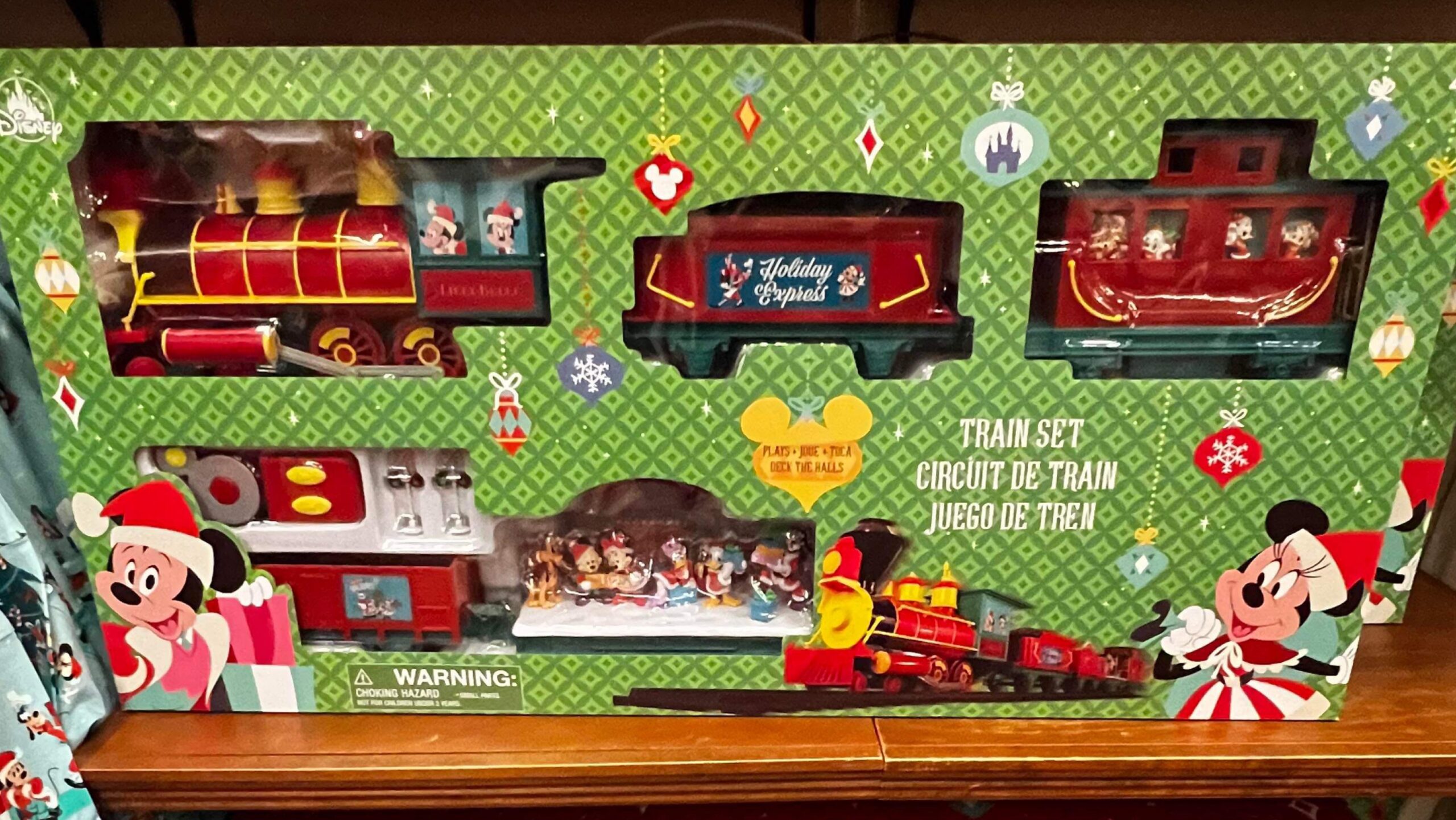 Mickey mouse christmas train clearance set