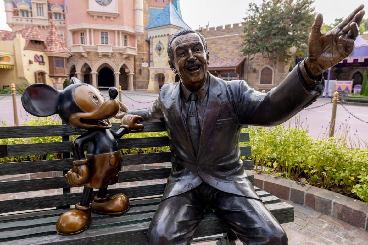 Walt Disney Dream Makers Statue Installed at Hong Kong Disneyland